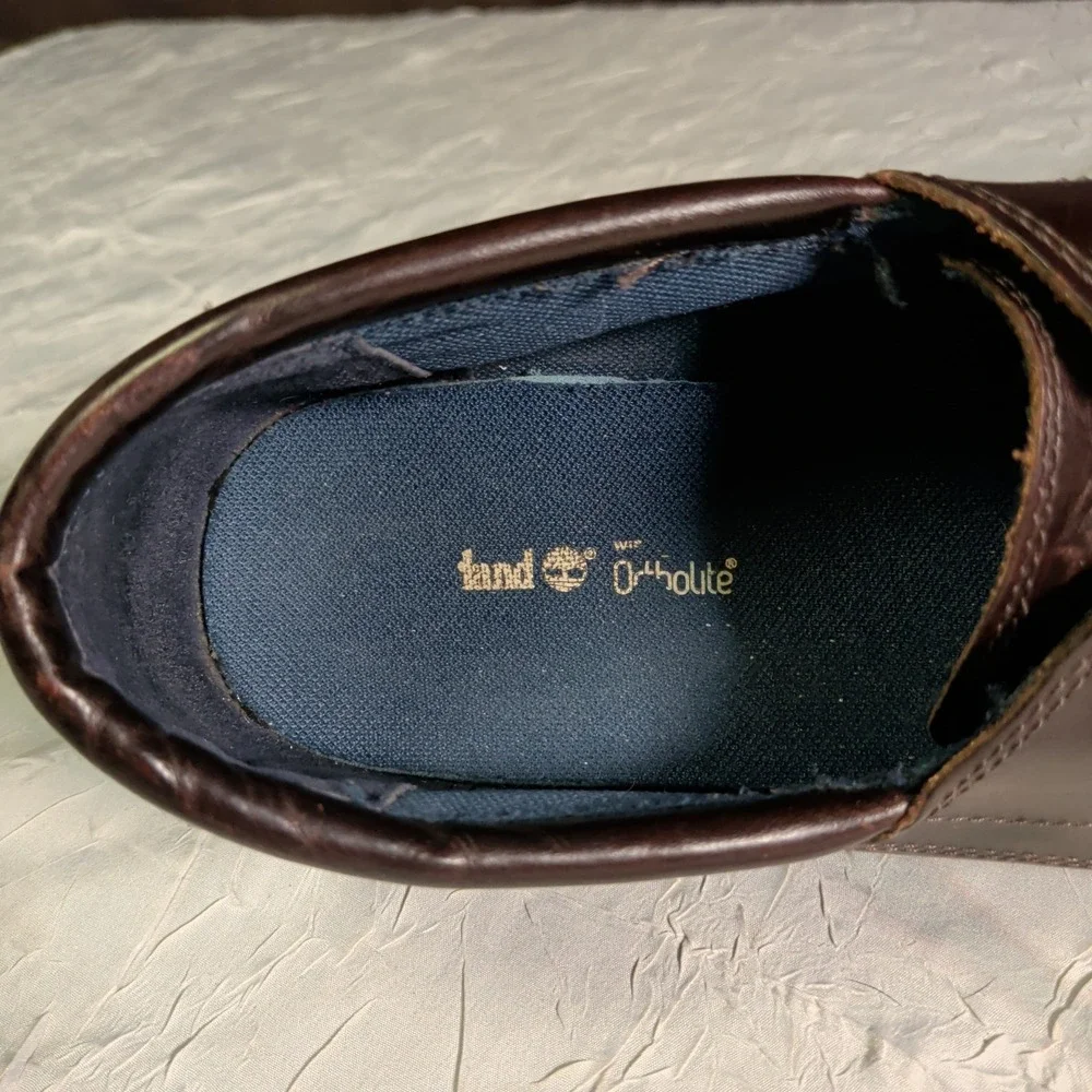 Timberland Classic Boat Shoes Mens Size 12 Brown Leather Deck Yacht Preppy 6267B